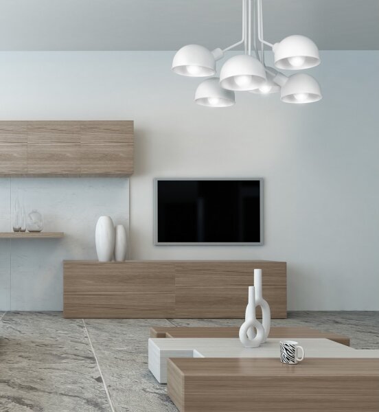 Lampadario a sospensione DEVIN 6xE27/60W/230V