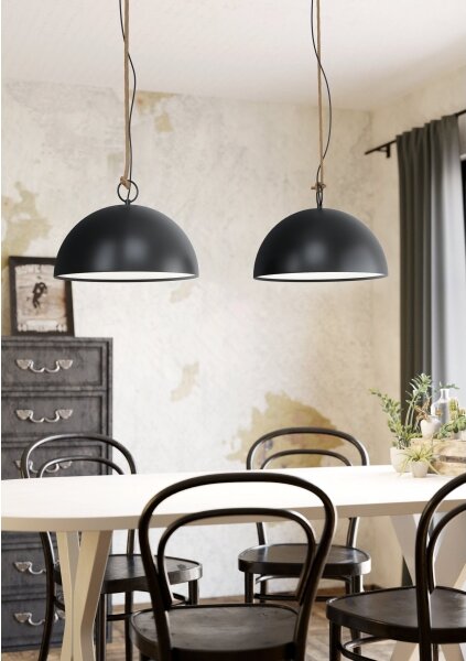 Eglo 43397 - Lampadario a cavo HODSOLL 2xE27/40W/230V