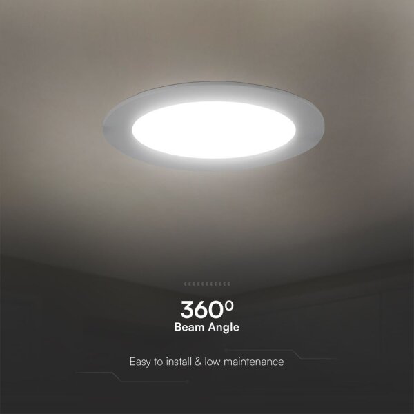 Lampada LED da incasso SAMSUNG CHIP LED/6W/230V 3000K diametro 12 cm bianco