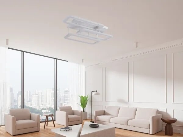 Lampadario a plafone LED dimmerabile LED/90W/230V 3000-6500K + telecomando