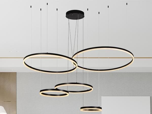 Lampadario a sospensione con filo LED dimmerabile LED/220W/230V 3000-6500K + telecomando
