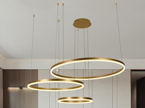 Lampadario a sospensione con filo LED dimmerabile LED/125W/230V 3000-6500K + telecomando