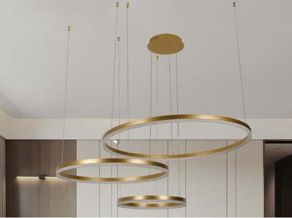 Lampadario a sospensione con filo LED dimmerabile LED/125W/230V 3000-6500K + telecomando