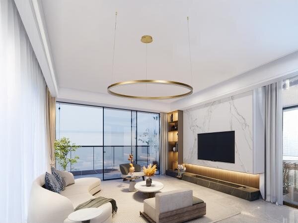 Lampadario a sospensione con filo LED dimmerabile LED/55W/230V 3000-6500K + telecomando