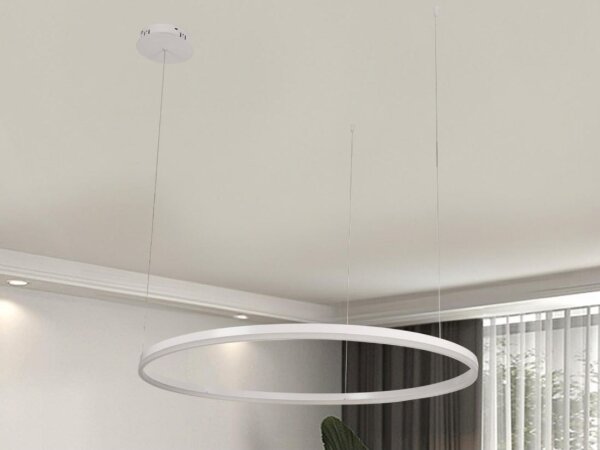 Lampadario a sospensione con filo LED dimmerabile LED/55W/230V 3000-6500K + telecomando
