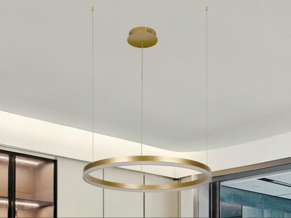 Lampadario a sospensione con filo LED dimmerabile LED/42W/230V 3000-6500K + telecomando