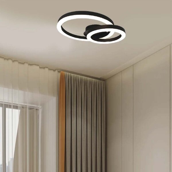 Plafoniera LED LED/20W/230V 3000K nero