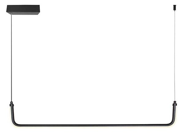 Lampadario LED a sospensione con filo LED/12W/230V 4000K 90 cm nero