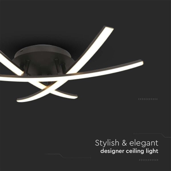 Plafoniera LED LED/20W/230V 3000K nero