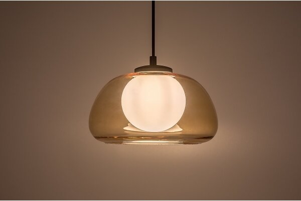 Rabalux 72273 - Lampadario a sospensione con filo ELOWEN 1xG9/5W/230V marrone/fumé