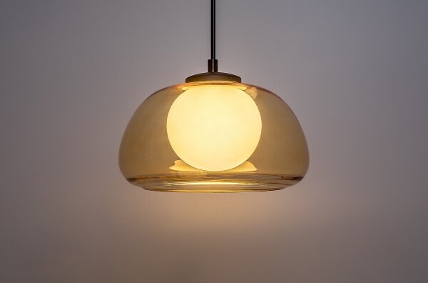 Rabalux 72273 - Lampadario a sospensione con filo ELOWEN 1xG9/5W/230V marrone/fumé
