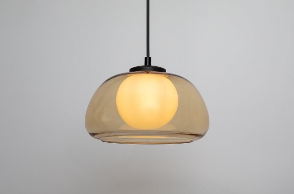 Rabalux 72273 - Lampadario a sospensione con filo ELOWEN 1xG9/5W/230V marrone/fumé