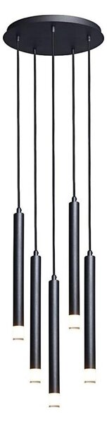 Rabalux 72360 - Lampadario a sospensione con filo RAMIRA 5xG9/5W/230V nero