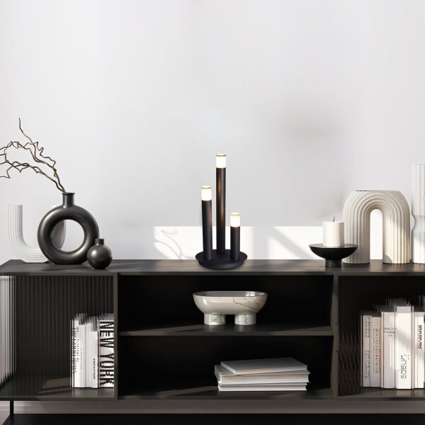 Rabalux 74365 - Lampada da tavolo RAMIRA 3xG9/5W/230V nero