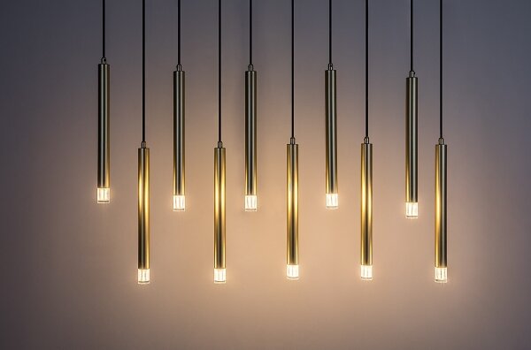 Rabalux 72365 - Lampadario a sospensione con filo RAMIRA 10xG9/5W/230V oro