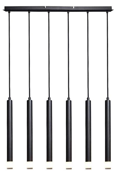 Rabalux 72362 - Lampadario a sospensione con filo RAMIRA 6xG9/5W/230V nero