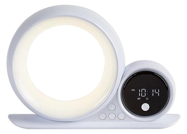 Rabalux 76109 - LED RGB Lampada da tavolo con altoparlante WAKEWAY LED/5W/230V
