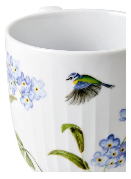 Tazza bianca in porcellana con motivo floreale 330 ml Hammershøi Summer - Kähler Design