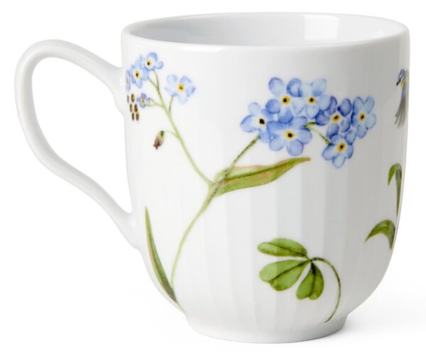 Tazza bianca in porcellana con motivo floreale 330 ml Hammershøi Summer - Kähler Design