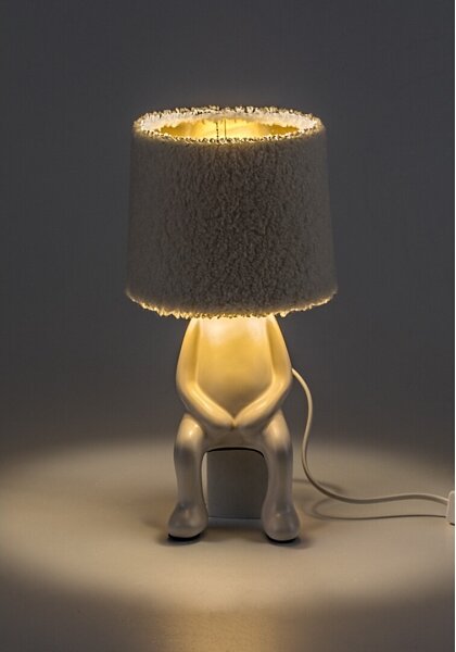 Rabalux 74218 - Lampada da tavolo SMURFY 1xE14/40W/230V bianco