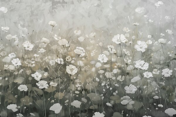 Carta da parati Un primo piano di fiori, Carta da parati Natura, Carta da parati popolare, w00871 - Tapeko.it