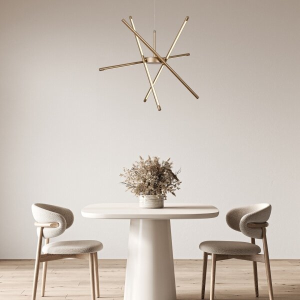 Rabalux 72339 - Lampadario LED a sospensione con filo HENLI2 LED/40W/230V 3000K oro