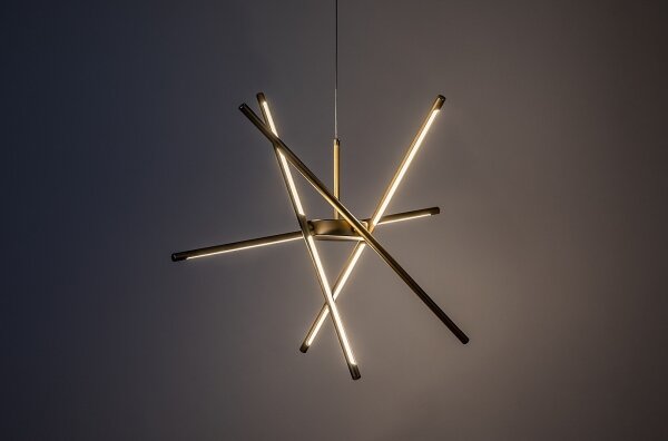 Rabalux 72339 - Lampadario LED a sospensione con filo HENLI2 LED/40W/230V 3000K oro