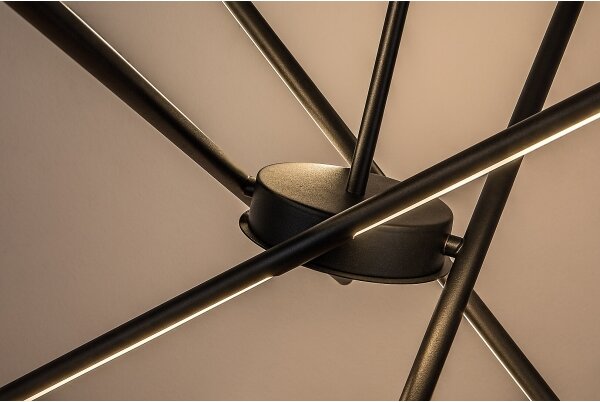Rabalux 72338 - Lampadario LED a sospensione con filo HENLI2 LED/40W/230V 3000K nero