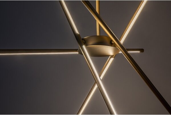 Rabalux 72339 - Lampadario LED a sospensione con filo HENLI2 LED/40W/230V 3000K oro
