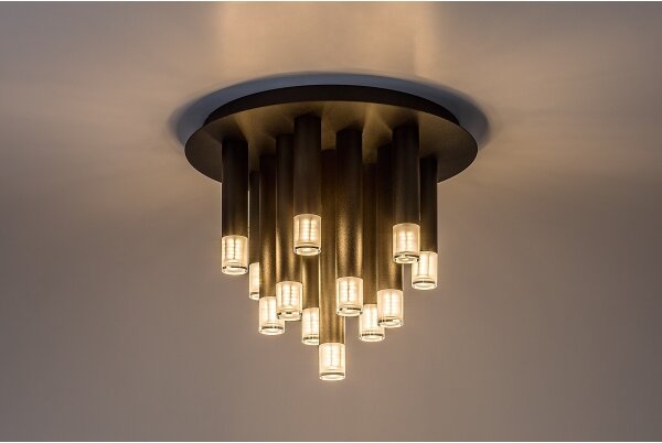 Rabalux 71354 - Plafoniera RAMIRA 13xG9/5W/230V nera