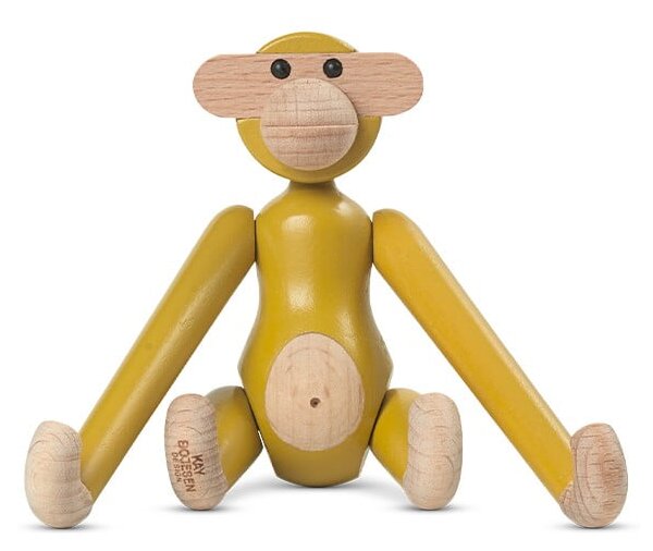 Statua in legno altezza 9,5 cm Monkey Mini - Kay Bojesen Denmark