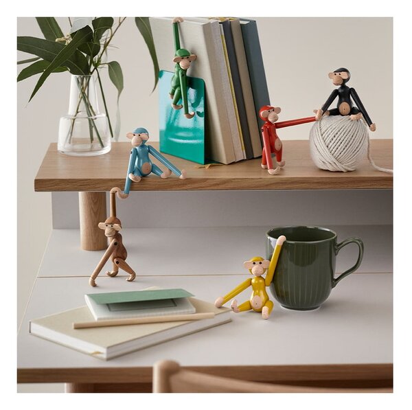 Statua in legno altezza 9,5 cm Monkey Mini - Kay Bojesen Denmark