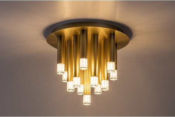 Rabalux 71355 - Lampada da soffitto RAMIRA 13xG9/5W/230V dorata