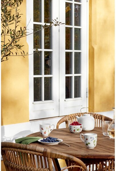 Ciotola bianca in porcellana con motivo floreale Hammershøi Summer - Kähler Design