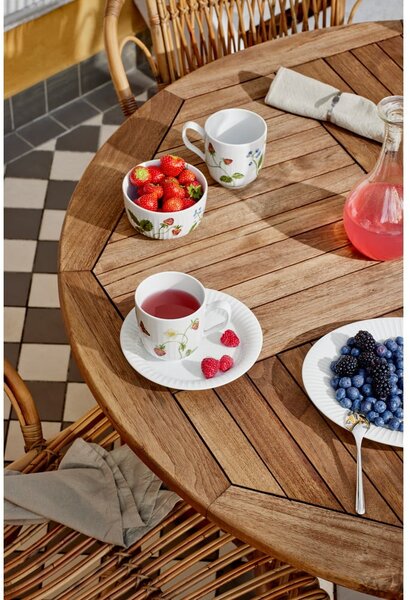 Ciotola bianca in porcellana con motivo floreale Hammershøi Summer - Kähler Design