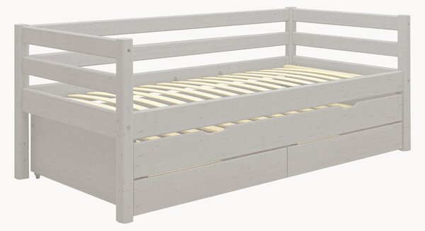 Letto per bambini in legno di pino con contenitore Classic