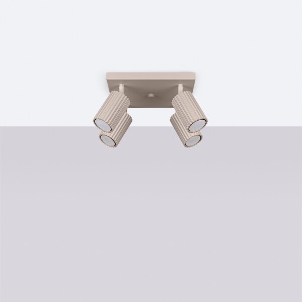 Brilagi - Faretto LED CRESTO 4x GU10/10W/230V taupe