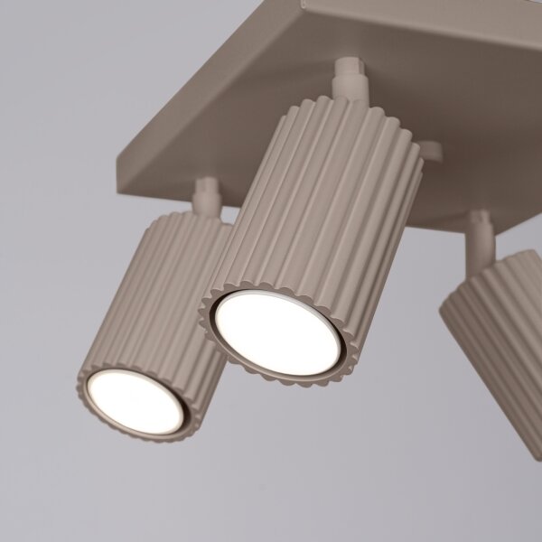 Brilagi - Faretto LED CRESTO 4x GU10/10W/230V taupe