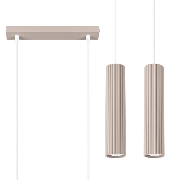 Brilagi - Lampadario LED su cavo CRESTO 2xGU10/10W/230V taupe