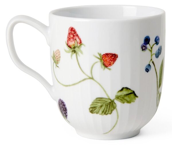 Tazza bianca in porcellana con motivo floreale 330 ml Hammershøi Summer - Kähler Design