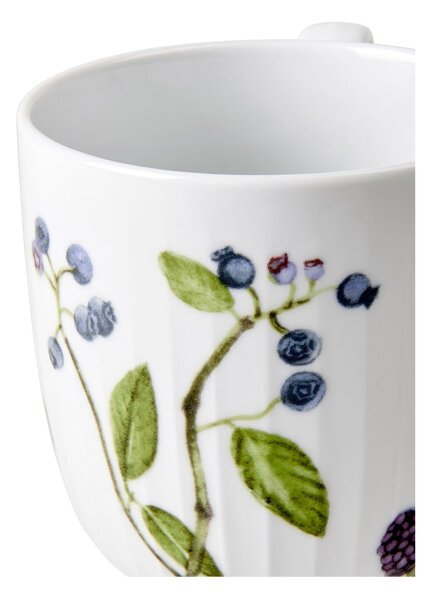 Tazza bianca in porcellana con motivo floreale 330 ml Hammershøi Summer - Kähler Design