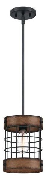 Westinghouse 61179 - Lampadario a sospensione con filo LANGSTON 1xE27/60W/230V barnwood