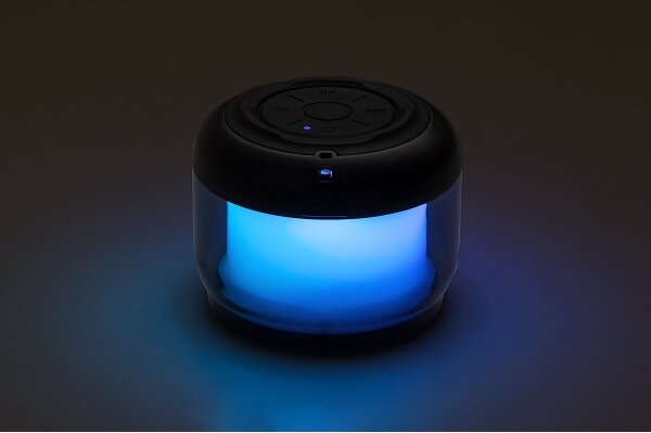 Rabalux 76110 - Lampada da tavolo RGB con altoparlante RADELIA RGB/3W/3,7V 500mA