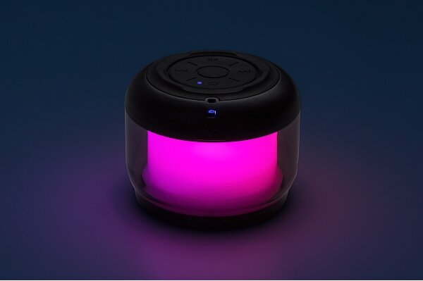 Rabalux 76110 - Lampada da tavolo RGB con altoparlante RADELIA RGB/3W/3,7V 500mA