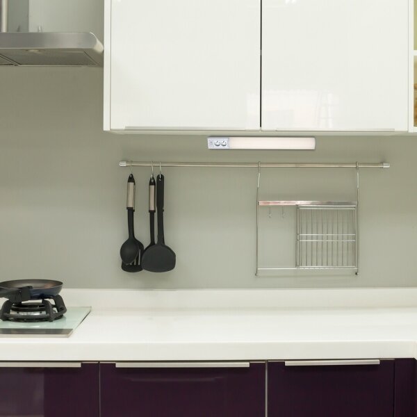 Rabalux 78041 - Lampada LED sottopensile con prese BATH 2E LED/15W/230V 4000K 70cm bianco