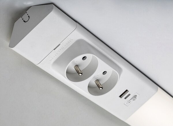 Rabalux 78042 - Lampada LED sottopensile con prese BILAL E LED/18W/230V 4000K 60 cm bianco