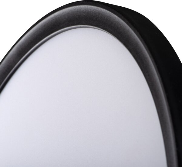 Kanlux 31501- Plafoniera LED da bagno AZPO LED/11,8W/230V diametro 22,5 cm IP54 nero