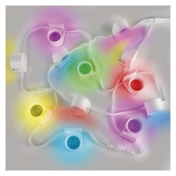 LED RGBIC+CCT Catena decorativa GoSmart 12xLED/7W/230V 255 cm Wi-Fi Tuya