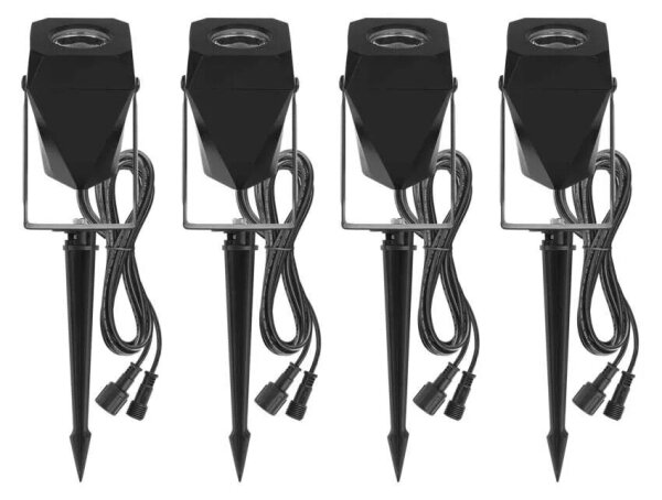 SET 4x LED RGBIC Lampada da esterno dimmerabile LED/7W/230V 3000-6500K IP65 Wi-Fi Tuya