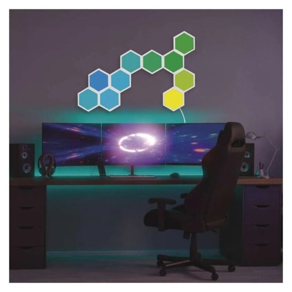 SET 10x RGBIC Pannello dimmerabile LED/1,9W/230V Wi-Fi Tuya